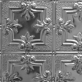 Antoinette 2 ft. x 2 ft. Tin Plated Steel Wall and Ceiling Patterns Drop in Steel (Unfinished) 12 Pack