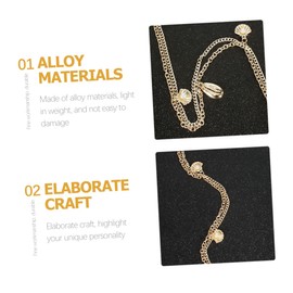 Beavorty Sets Tassel Ponytail Hair Clips Hair Chain Jewelry for Women Pcs