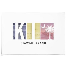 Lantern Press 36x54 Inch Giclee Print, Kiawah Island, South Carolina, KI, Photo Type Blocks