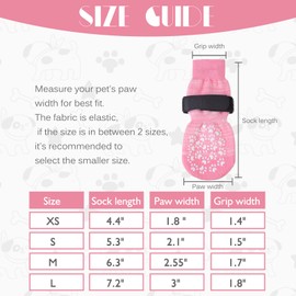 EXPAWLORER Anti Slip Dog Socks to Prevent Licking Paws, Dog Shoes for Hot Pavement, Dog Booties for Small Medium Large Senior Dogs, Traction Control Dog Boots & Paw Protectors for Hardwood Floors