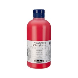 Schmincke - Akademie Acrylic Colour, Vermilion Red 500 ml, 23333028, Fine Artist Acrylic Paint, Brilliant, Highly Lightfast and Cadmium-Free, for Acrylic Painting, Mixed Media