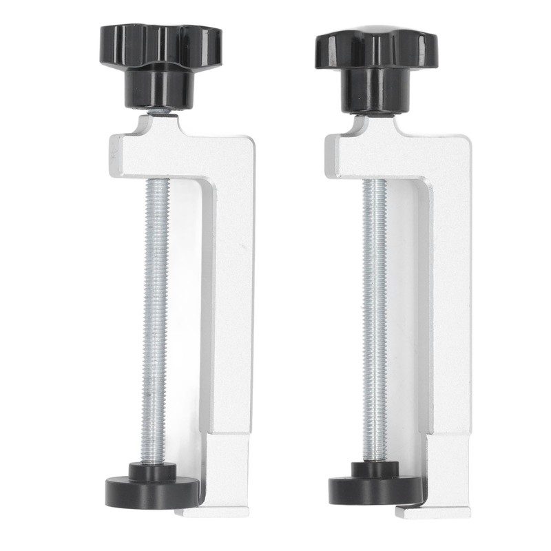 2Pcs Woodworking Fence Clamp Aluminum Alloy Multifunctional Woodworking Fence Fixing