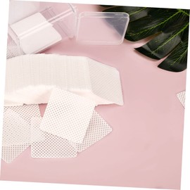 WOONEKY Eyelash Glue Cleansing Pads Essential Nail Art Cleaning Cotton Wipes for Manicure Each for Professional Salons and Home Use
