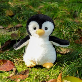 Apricot Lamb Soft Toys Plush Black Penguin Stuffed Animal Soft Cuddly Perfect for Child (Black Penguin, 8 Inches)