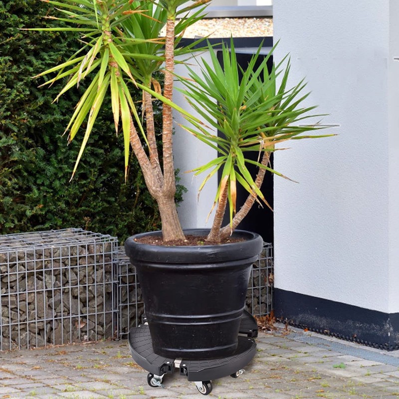 TreeGun Plant Caddy with Wheels Heavy Duty with 8 Lockable