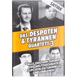 GOODS+GADGETS Tyranns & Despots Quartet - The Dictators Card Game, The 32 Most Evil Leaders in History on Playing Cards [German Language Product]
