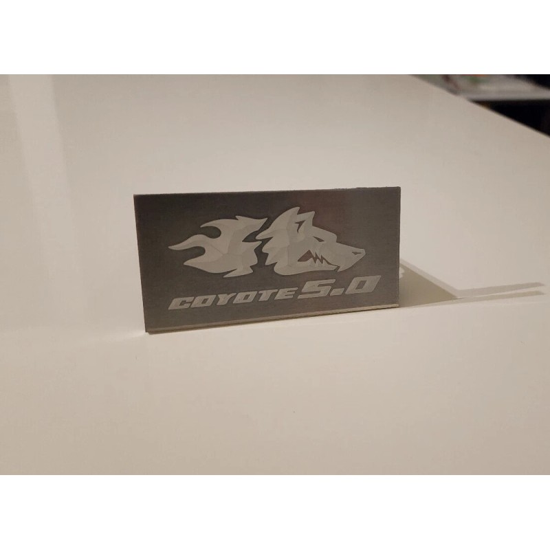 Coyote Mustang 2011-2023+ Mustang Coyote v2 Interior Engraved Badge Dash