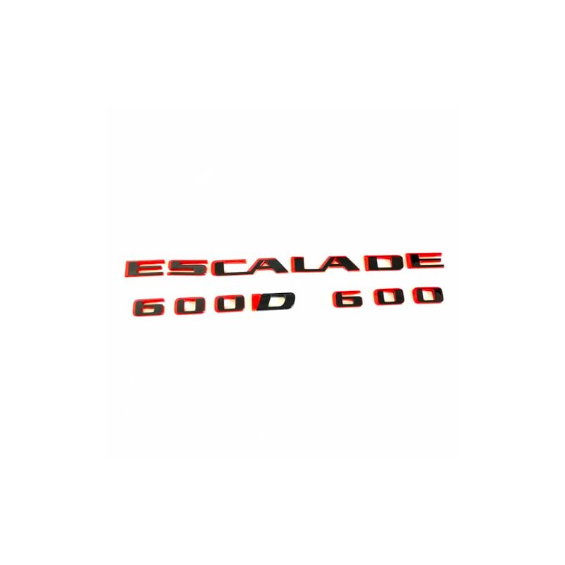 3Pack Escalade 600 600D Rear Liftgate Emblem 3D Badge Letter