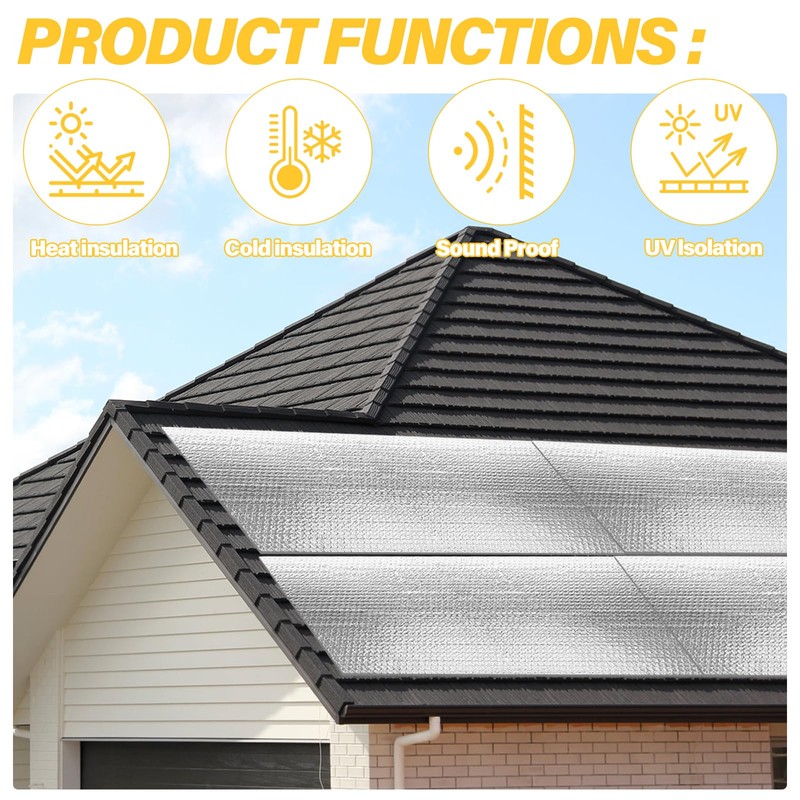 ZUIWAN 6MM Thick Garage Door Insulation Kit - 16P Reflective