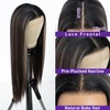 Joedir 13x4 Lace Front Wig Long Straight Wigs for Black