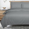 Ev Dekor® Double Duvet Cover Set Hotel Quality Stripes Satin