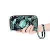 HAWEE Cellphone Wallet for Women Dual Zipper Long Purse with