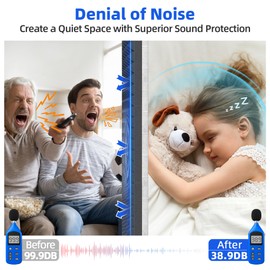 9 Pack Pyramid Sound Proof Foam Panels for Walls with Updated Self-Adhesive 2"X12"X12" High Density Acoustic Panels Sound Absorbing Fast-Expanding Soundproof Wall Panels for Gaming Studio Decor- Black