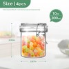 ButterMelt Glass Food Storage Jars with Airtight Lids 10 oz