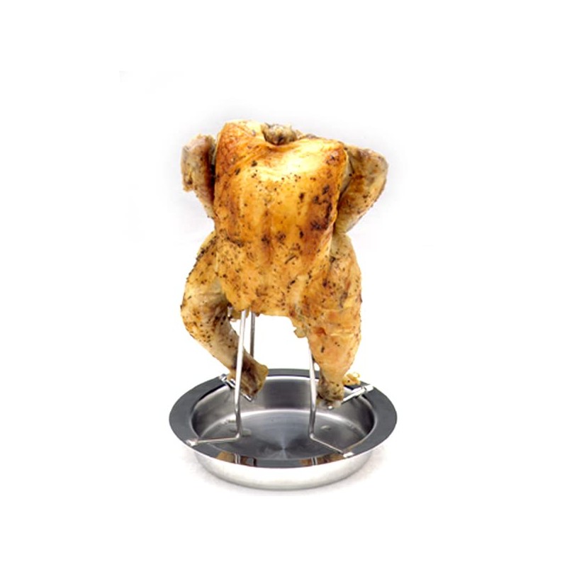 Norpro Deluxe Stainless Steel Vertical Meat Poultry Chicken Turkey Roaster,