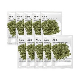 Abib Weakly Acidic pH Sheet Mask, Recovery Grass Fit 30ml, 10 Pieces, Abib Korean Cosmetics, Skin Care Mask Pack, Sensitive Skin, Moisturizing, Nourishing (Recovery Grass Fit 10 Pieces)