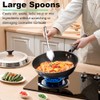 Solid and Slotted Spoons Set 12.7 Inch Stainless Steel Cooking