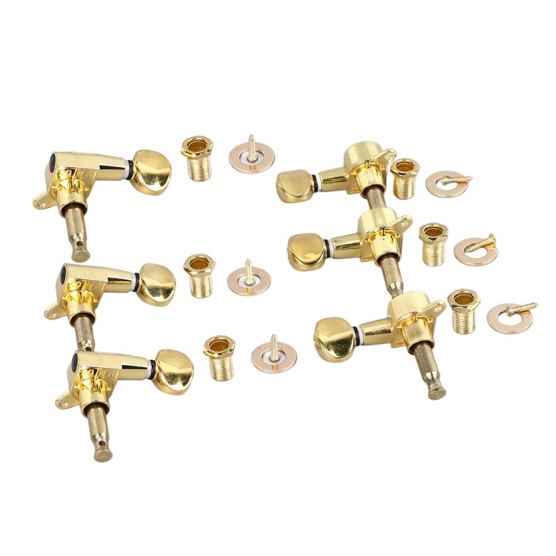 6Pcs Full Closed Guitar Tuning Key Accurate Fast Operation Stable