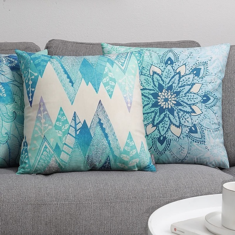 Set of 4 Luxton Boho Mandala Cushion Covers for Home
