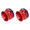 1 Pair NAB Hub Adapters Polished Aluminum Alloy Universal Loading
