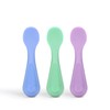 Ubbi Silicone Training Spoon Set for Toddlers, 3 Pack