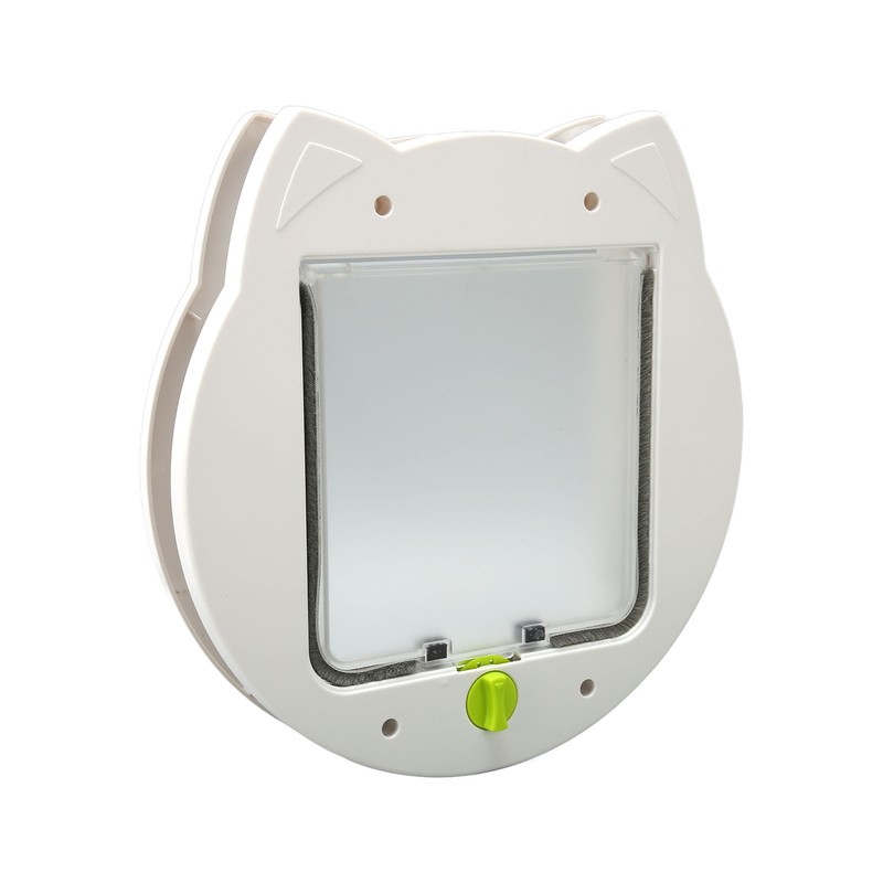 Pet Flap Door 4 Way Locking Noiseless Weather Resistant Cat