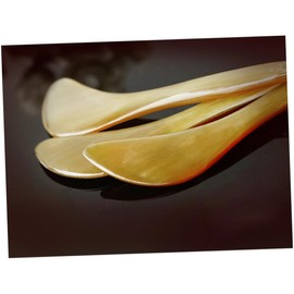 FRCOLOR Natural Ox Horn Eye Stick Eye Care Tool Multi-purpose Beauty Massage Stick Size 1