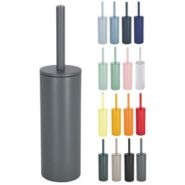 Spirella BATH BRUSH STAINLESS STEEL AKIRA MATT GREY, Metal, 40 x 9.5 x 9.5 cm