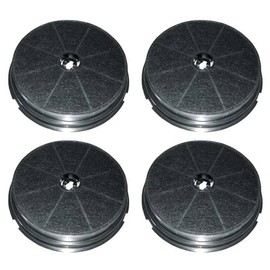 SOS Accessoire Set mit vier runden Kohlefiltern Typ 180 CR300 190 x 40 mm für Dunstabzugshaube CR300, 484000008647 Ariston Hotpoint