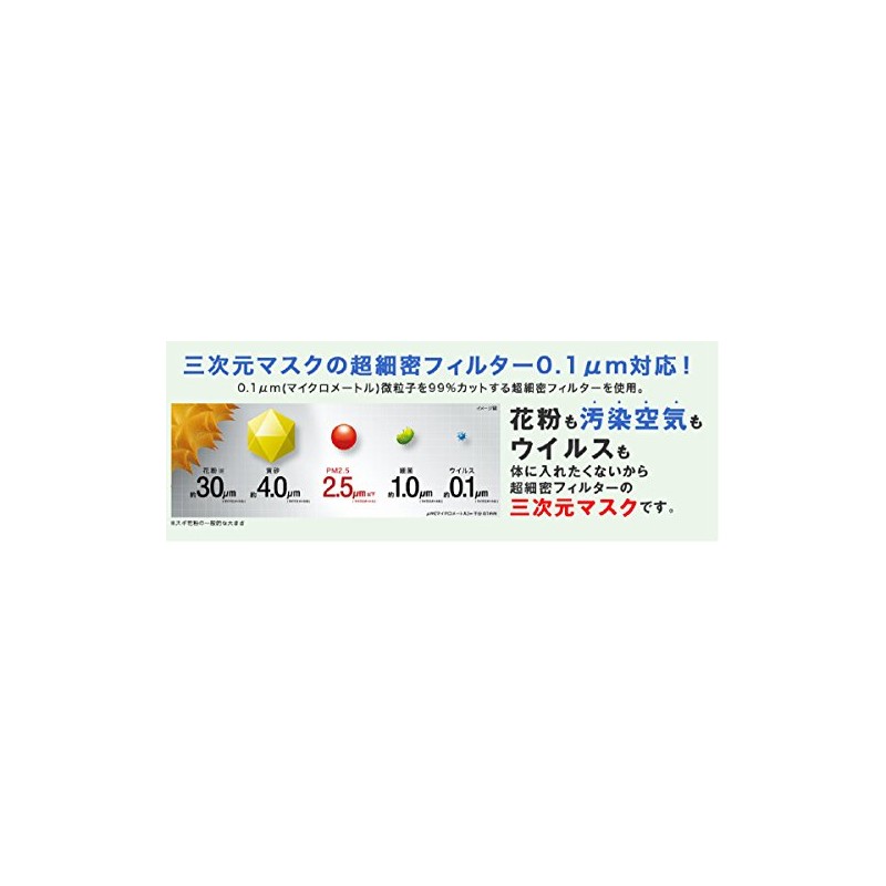 三次元 プレミアムマスク すこし小さめサイズ オフホワイト 3枚入