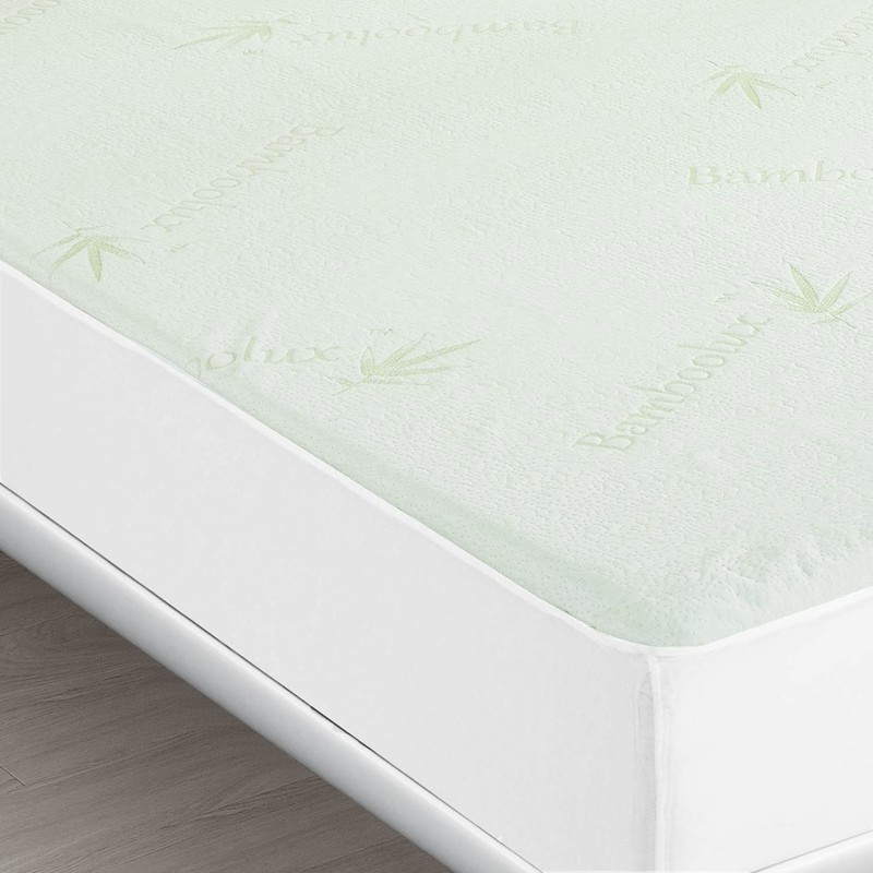 Luxton Single Size Bamboo Mattress Protector, Breathable Bamboo Waterproof Mattress