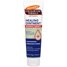 Palmer's Pomada curativa de fórmula de manteca de cacao con vitamina E, 3.75 onzas, terapia intensiva para piel severamente seca y propensa al eccema, proporciona humedad de 48 horas, no comedogénico