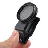37MM Professional Clip-on Phone Filter Lens ND2-400 Adjustable Neutral Density
