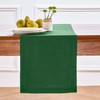 Solino Home Linen Pine Green Table Runner 90 Inches Long