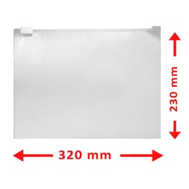 WeltiesSmartTools Gleitverschlussbeutel 60µ 320x230mm Zip Beutel Wiederverschließbar mit praktischem Schieber 50 Stück
