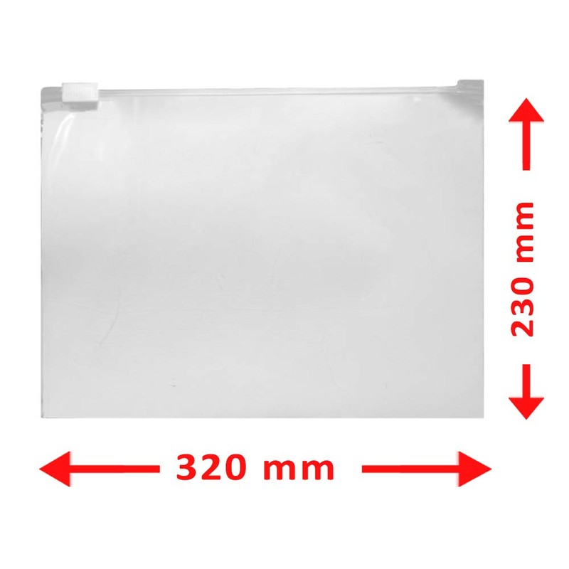 WeltiesSmartTools Gleitverschlussbeutel 60µ 320x230mm Zip Beutel Wiederverschließbar mit praktischem Schieber