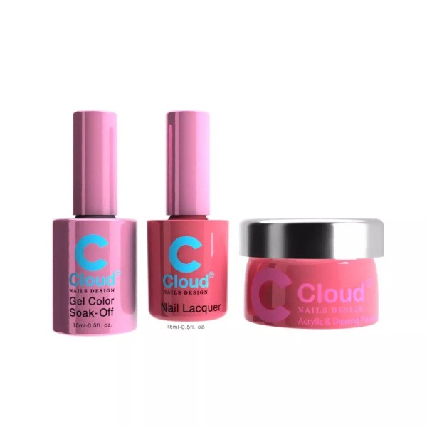 Chisel Cloud Trio Gel + Lacquer + Dip Powder #112