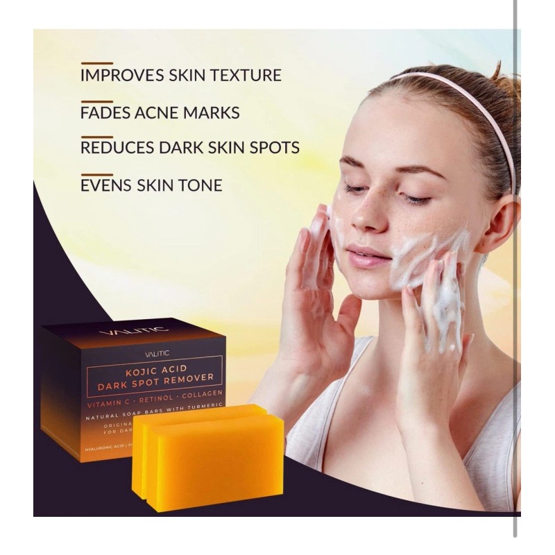VALITIC Kojic Acid Dark Spot Remover Soap Bars Vitamin C