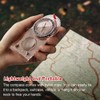 Flintronic Navigation Compass, Hiking Compass with Luminous Function, Waterproof Pocket