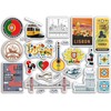 Lisbon Sticker Set, A5 Sheets, Vinyl Sticker for Luggage or