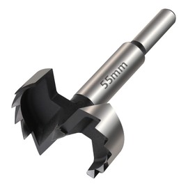 Vearter 51mm Forstner Drill Bit, High Carbon Steel Multi-Tooth Woodworking Tools with Round Shank, Hinge Boring Hole Cutter for Solid Wood, MDF, Plastic, Particleboard, Plywood