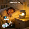 UMLAEN Smart LED Night Light with Bluetooth Speaker, Rechargeable Table