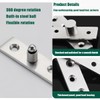 ANTEISI Invisible Cabinet Hinges180 Degrees Hidden Hinges for Cabinet Doors,Concealing