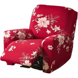 Recliner Slipcovers 4-Pieces Lazyboy Recliner Covers Recliner Couch Covers Recliner Chair Cover Non Slip Reclining Slipcovers with Storage Pockets Furniture Protector for Living Room (Color : #8)