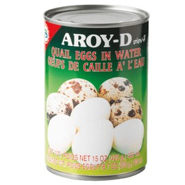Aroy-d CAN Food plus Ninechef Long Handle Spoon (Quail Eggs, 6 Pack)