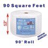 American Bubble Boy 12" Medium (5/16) American Bubble Boy Bubble Wrap - 90 Square feet