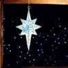 Melrose International 19" LED Small Star Ornament, Blue and Iridescent,