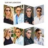 SOJOS SJ1215 Retro Rectangular Metal Polarised Sunglasses Men Women 90s