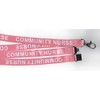 1 Pink Community Nurse Printed Nursing Safety Neck Breakaway Lanyard: