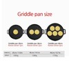 SISEM Korean BBQ 3 IH Griddle Grill Pan, Nonstick Coating,